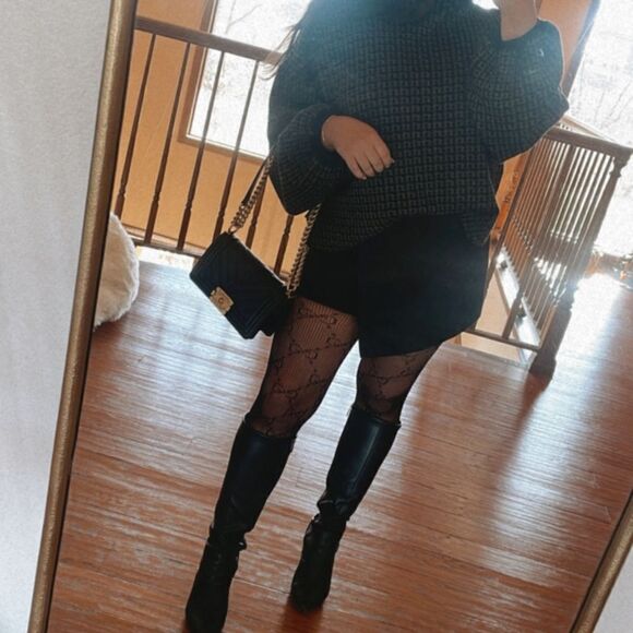 Gray printed sweater - Picture 3 of 9